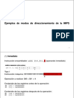 Ejemplos de Direccionamiento MIPS