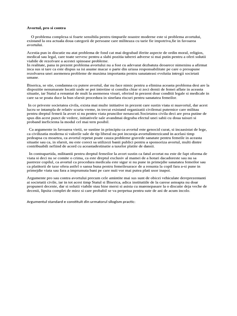 Avortul | PDF