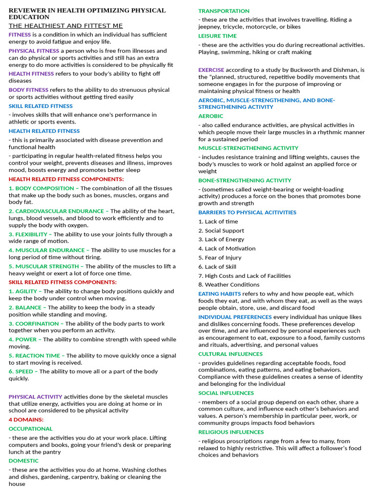 Reviewer in Health Optimizing Physical Education | PDF