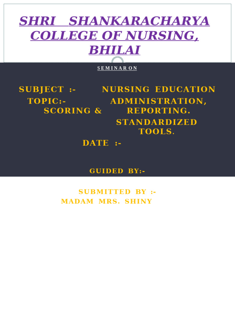 Administration Scoring Reporting Pdf