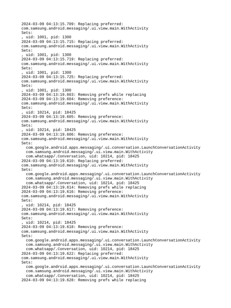 PM Debug Info | PDF