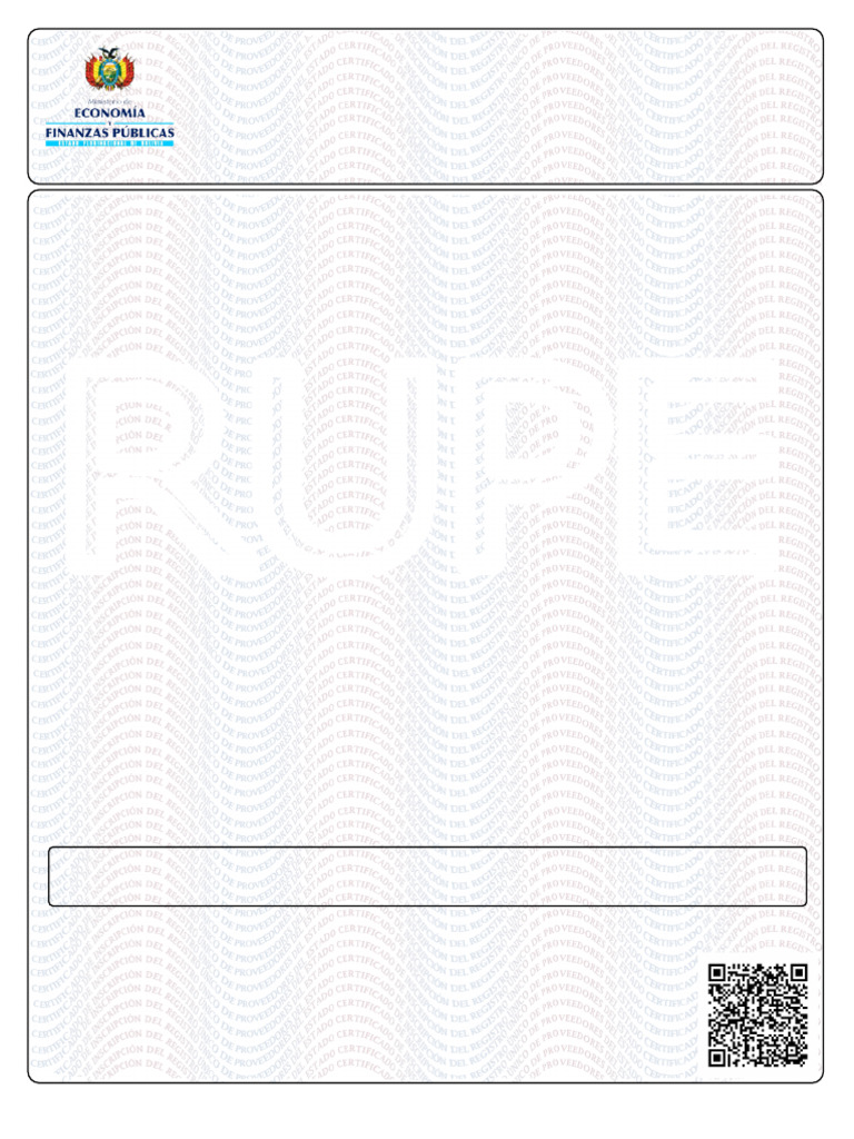 Certificado Rupe 3315138 | PDF