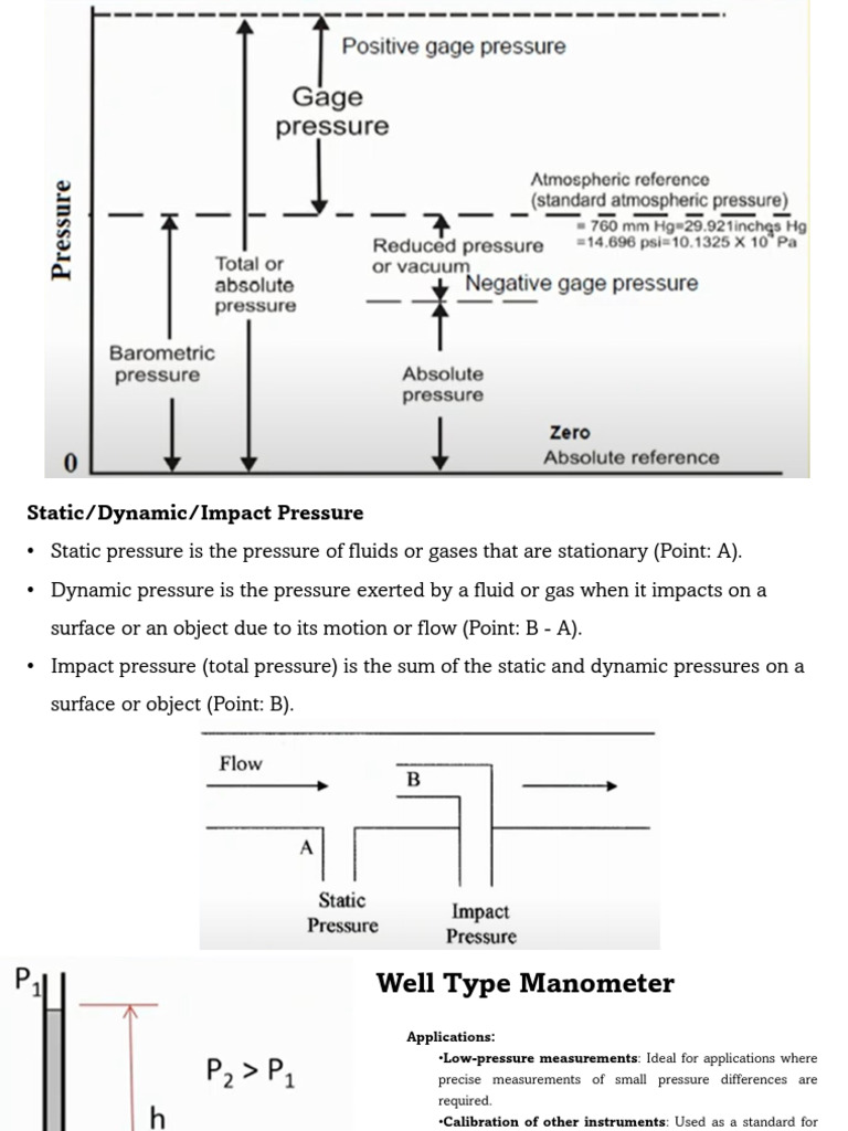 Pressure Measurement Techniques Overview | PDF | Pressure Measurement ...