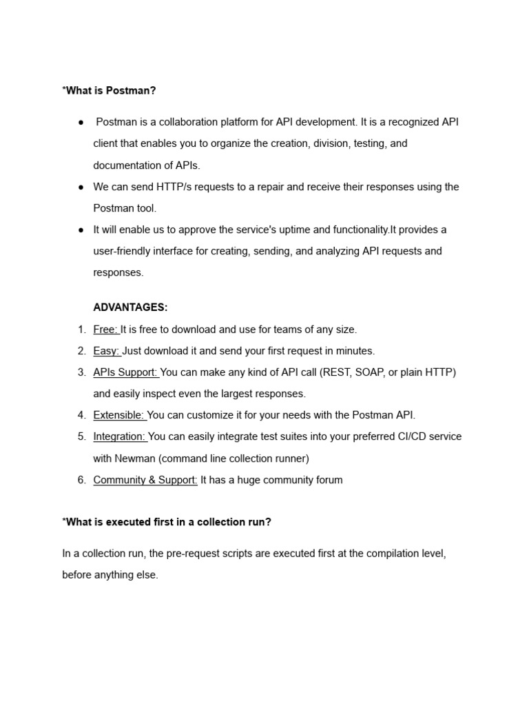 Print STUDY POSTMAN iQ&A | PDF
