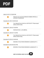 LBC Shipment Tracking Status Update | PDF | Cargo | Freight Transport