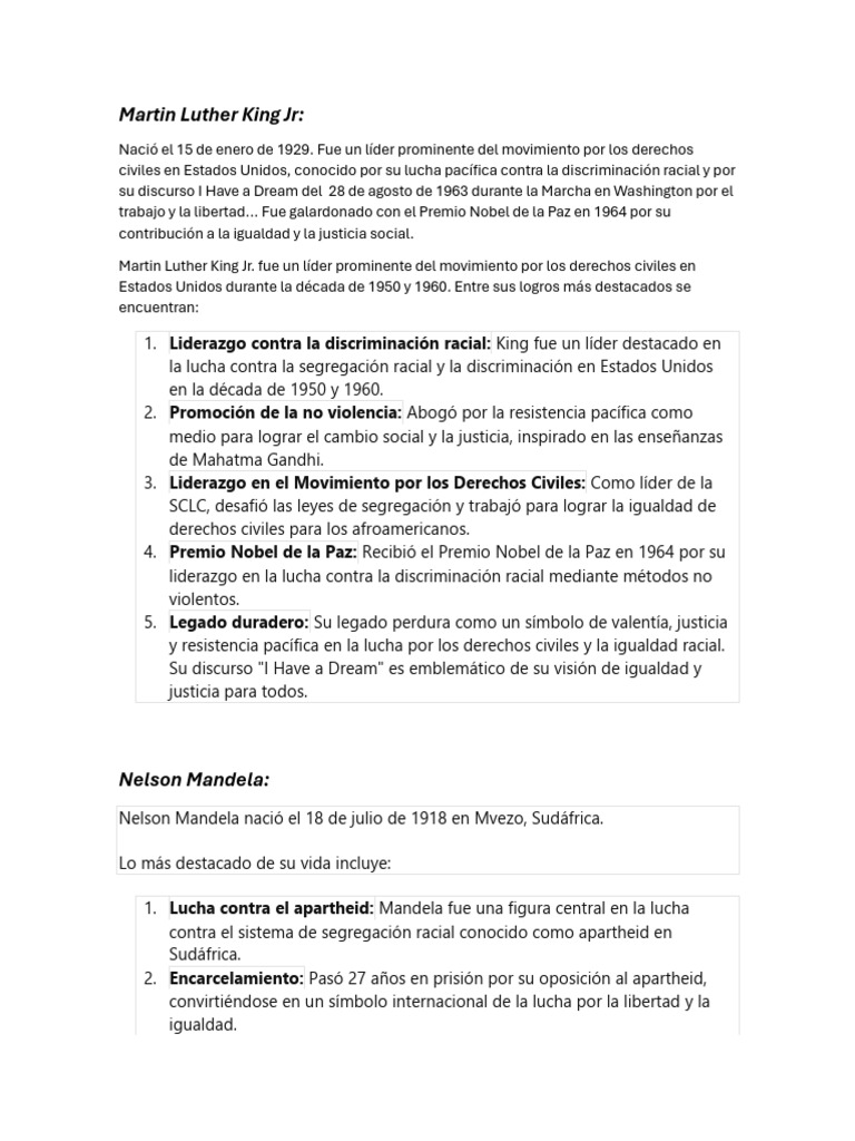 Martin Luther King JR | PDF