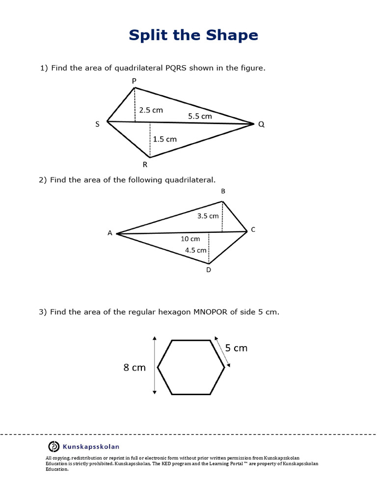 Split The Shape | PDF