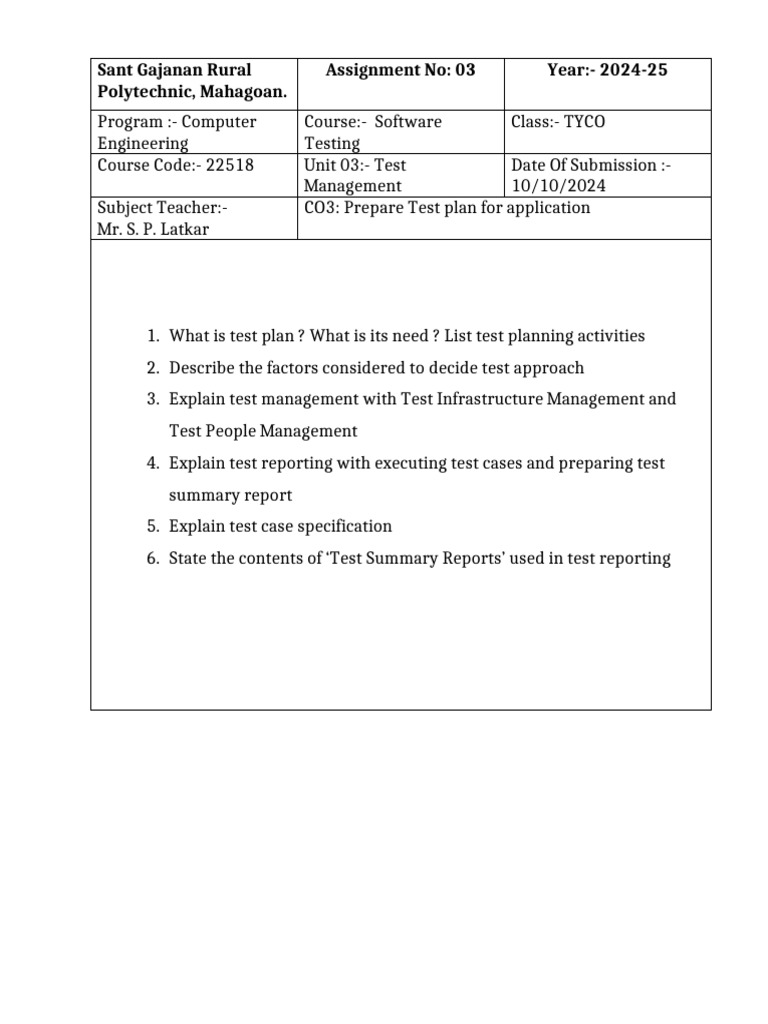 STE 22518 Assignment 03 | PDF