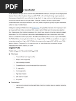 Characteristics and Classification of PCM