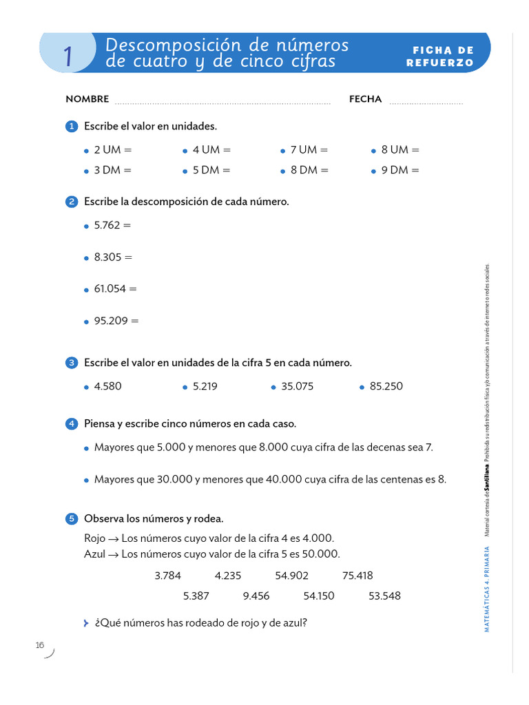 Repaso Tema 1 Matemáticas | PDF