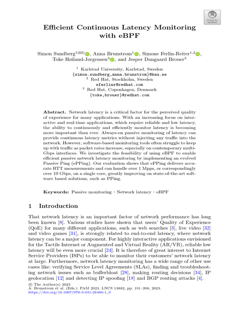 Ebpf Monitoting With Eping | PDF