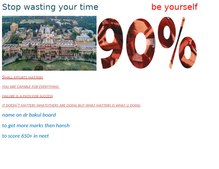 Stop Wasting Your Time Be Yourself PDF