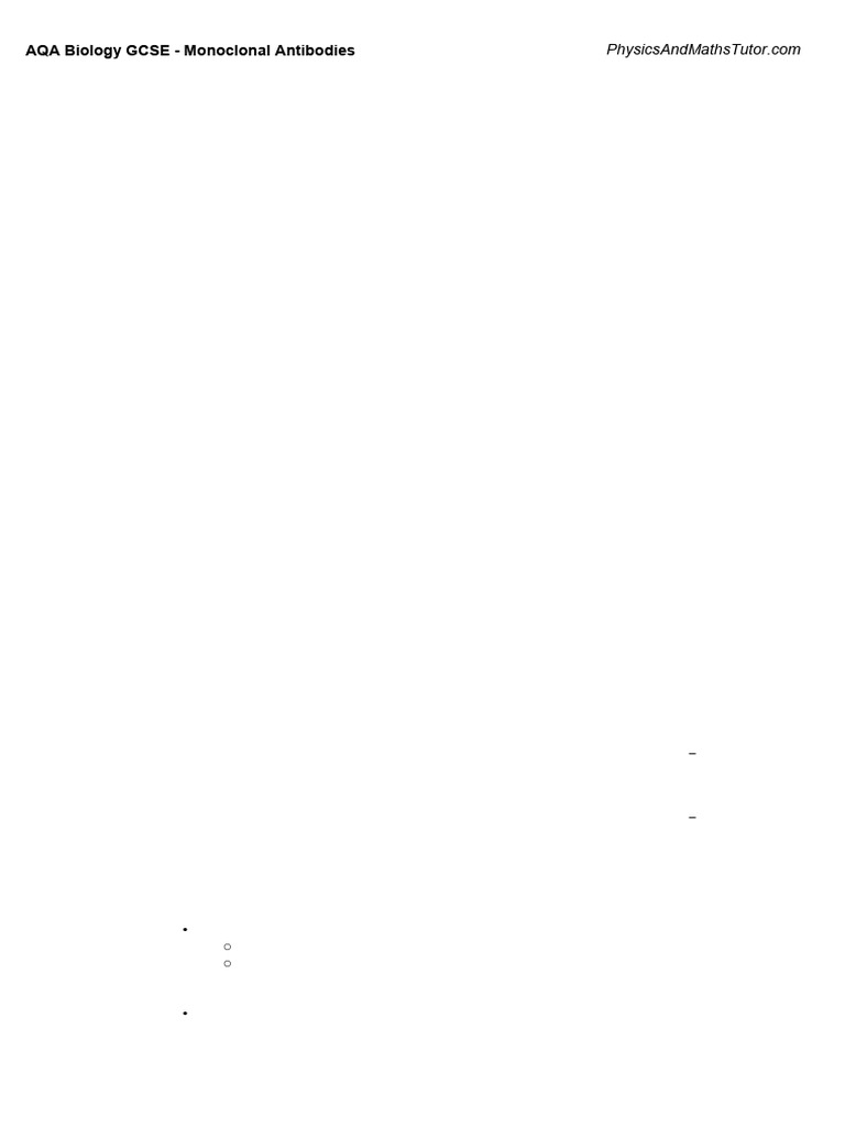 3.2 Monoclonal Antibodies MS | PDF | Monoclonal Antibody | Antibody
