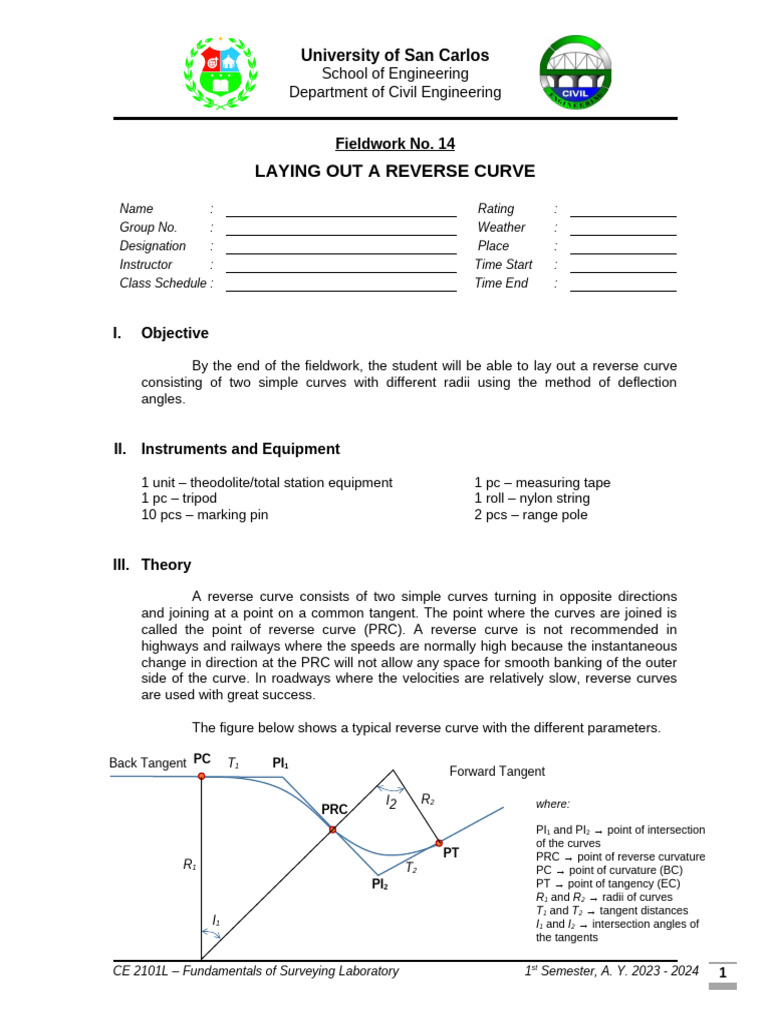 FW 13 - Laying Out A Reverse Curve | PDF