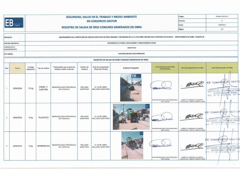 05.09.2024 - Registro de Salida de RRSS | PDF