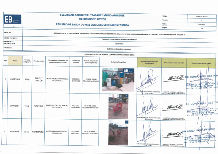 26.09.2024 - Evacuacion de RRSS | PDF