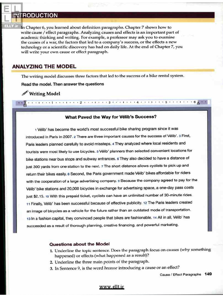 A Cause And Effect Paragraph Pdf