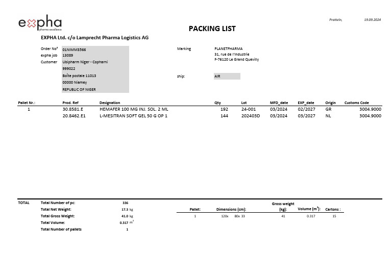 Pack Liste | PDF