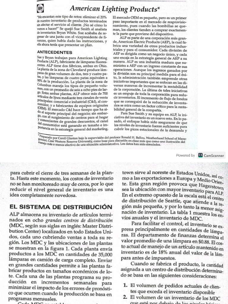 3. Caso American Lighting Products | PDF