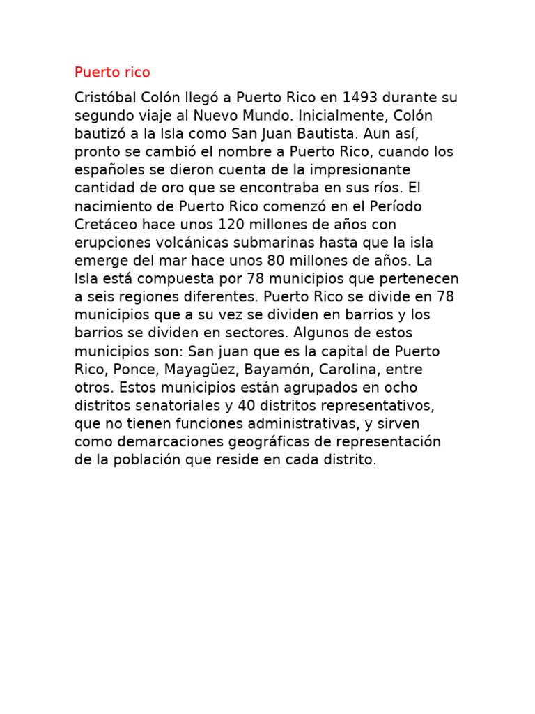 Puerto Rico | PDF | Travel | Classics