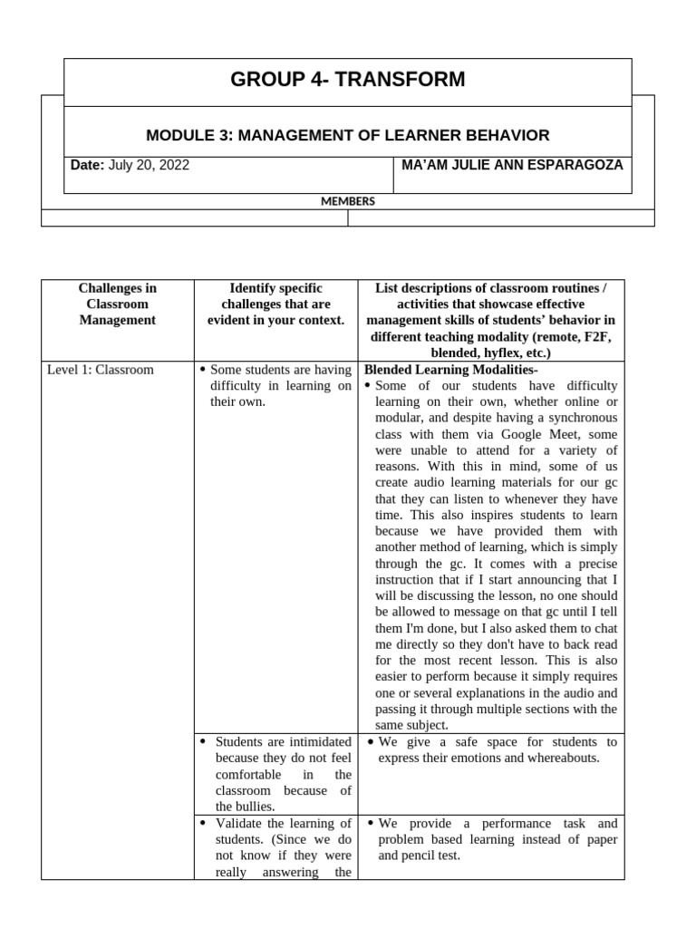 Activity 3 Group 4 | PDF
