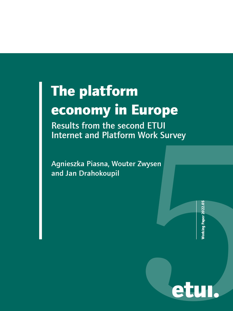 The Platform Economy in Europe - 2022 | PDF