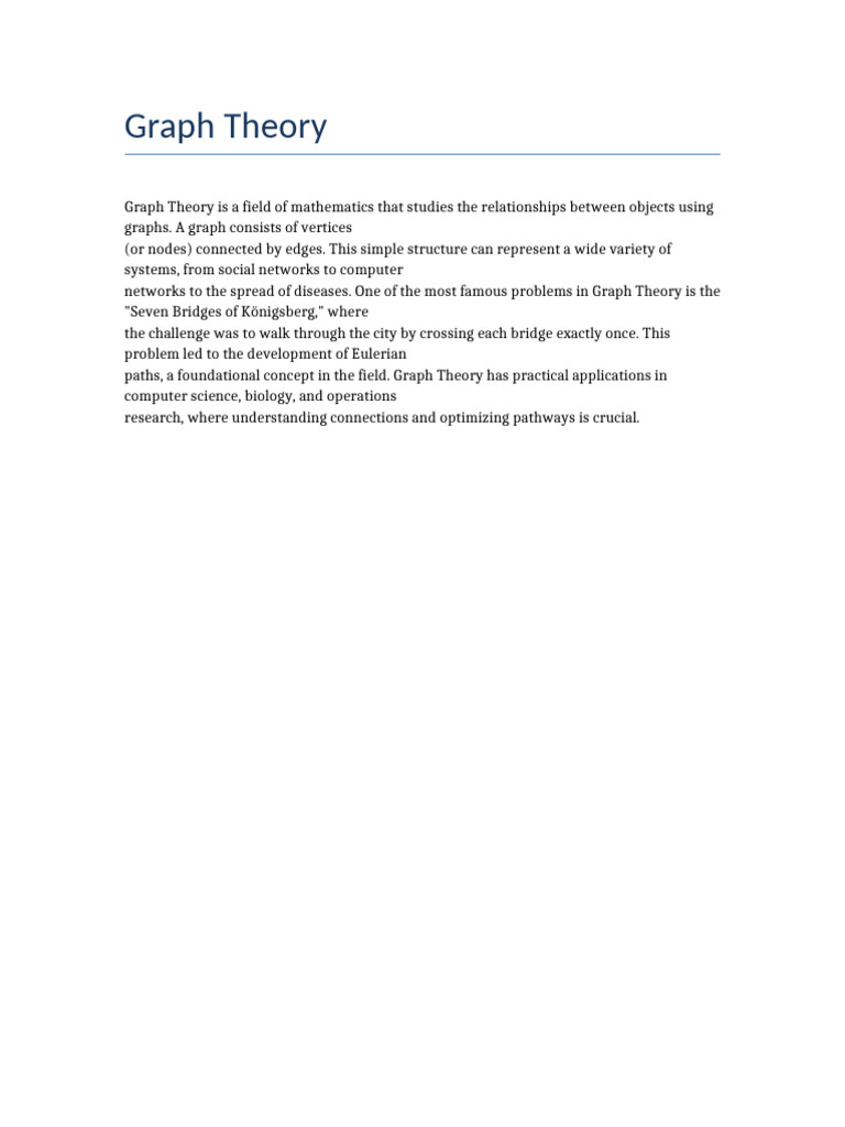 Types Of Graph In Graph Theory Pdf
