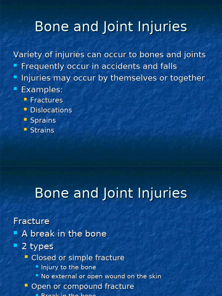 15-9 Bone & Joint Injuries | PDF