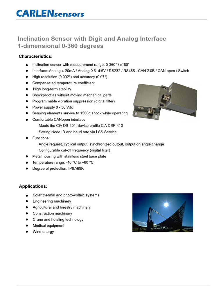 Carlen: Sensors | PDF