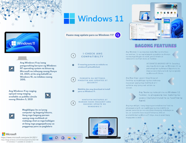 Windows 11: Mga Bagong Tampok at Update | PDF | Microsoft Windows ...