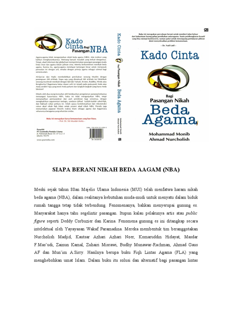 Resensi Buku Nikah Beda Agama