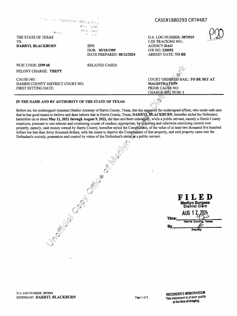 District Clerk Document Copy | PDF
