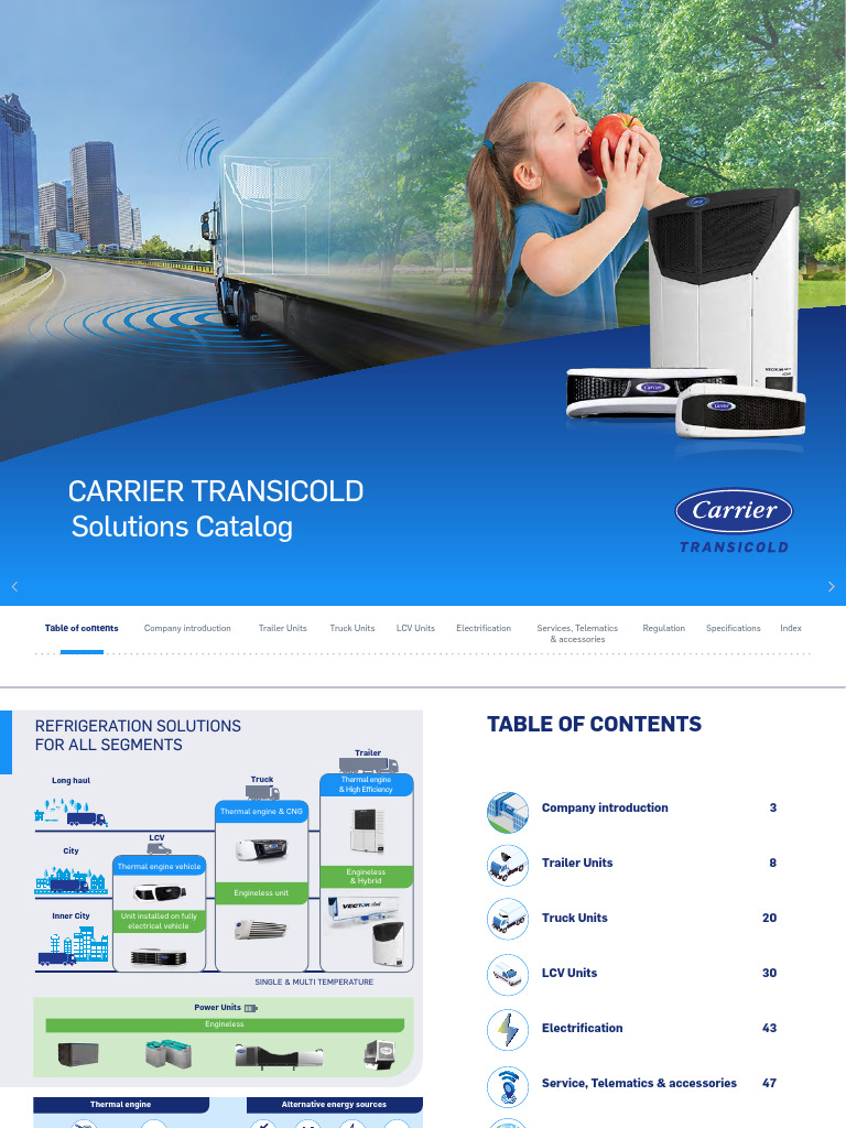 Carrier Transicold Solutions Ecatalog en | PDF