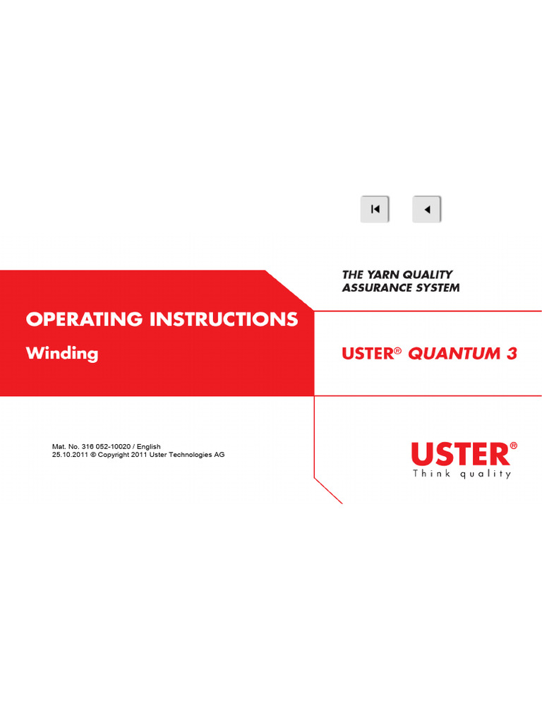 Q-3 Operating Hand Book | PDF