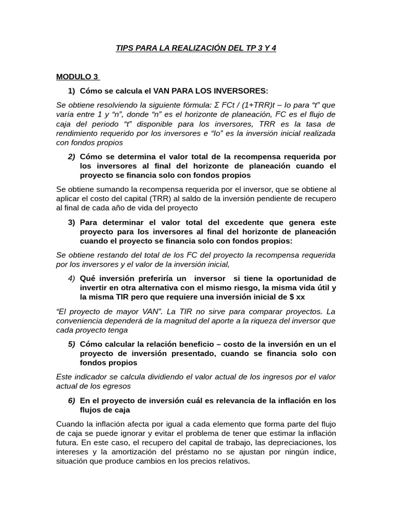 Tips para La Realización Del TP 3 y 4 | PDF