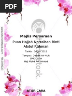 Buku Program Majlis Persaraan