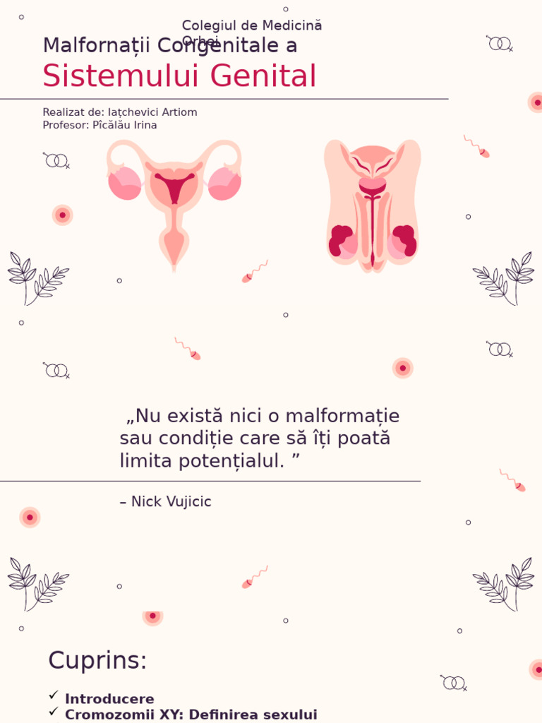 Malformații Congenitale Ale Sistemului Genital | PDF
