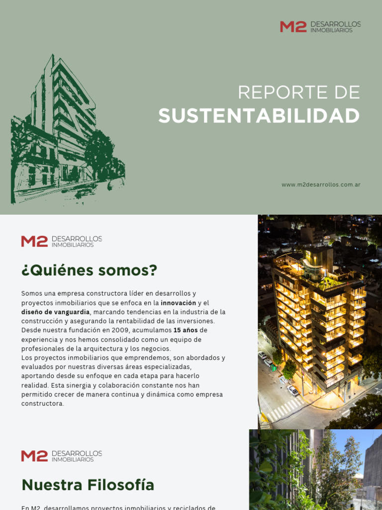 Reporte de Sustentabilidad M2 | PDF | Sustentabilidad | Entorno natural