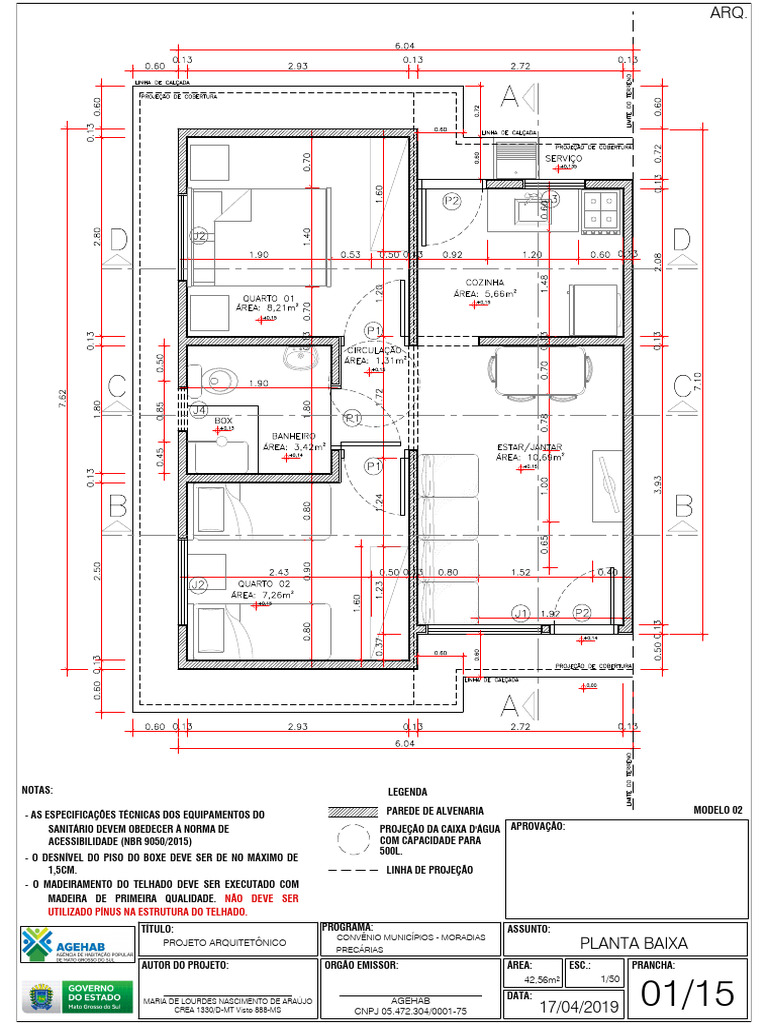 Senai Modelo 02 Projetos Completo | PDF | Engenharia Civil | Engenharia ...