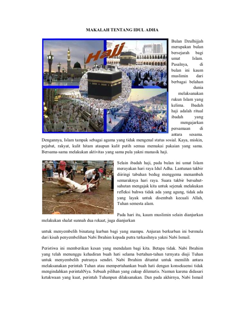 Makalah Tentang Idul Adha