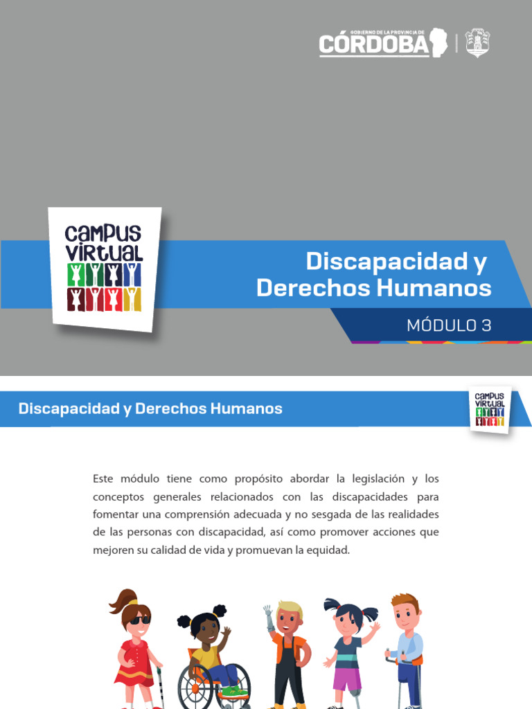 M3 - Discapacidad y Derechos Humanos | PDF | Invalidez | Accesibilidad