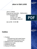 Light Propagation in Gbit LANS