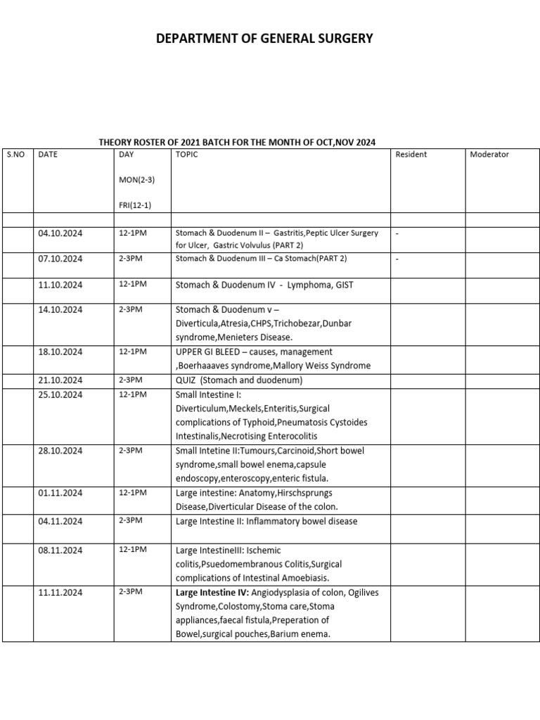 2021 Batch Roster Oct, Nov 2024 | PDF