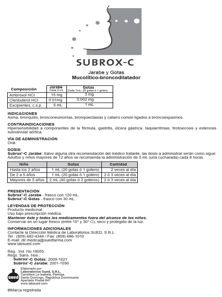 Indicações e Dosagem de Subrox®-C | PDF