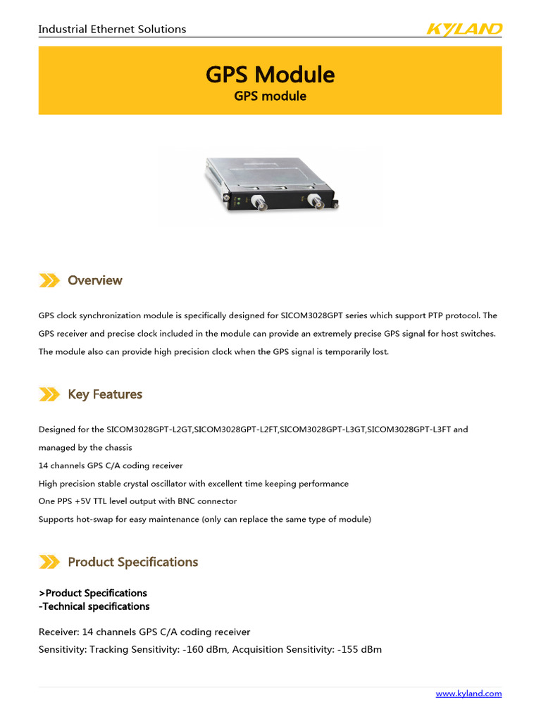 Kyland-GPS Module-Datasheet-EN | PDF