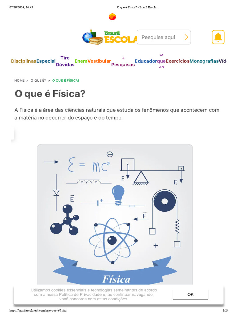 O Que É A Fisica e Seus Fundamentos | PDF