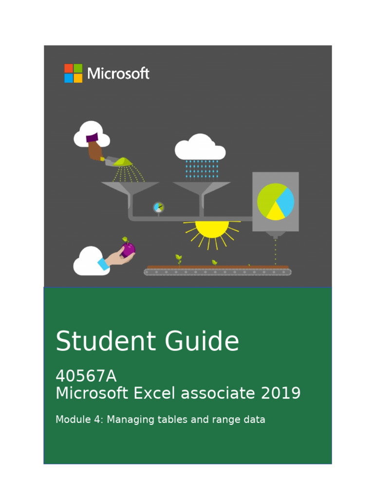 Sorting and Filtering in Excel Tables | PDF | Microsoft Excel | Worksheet