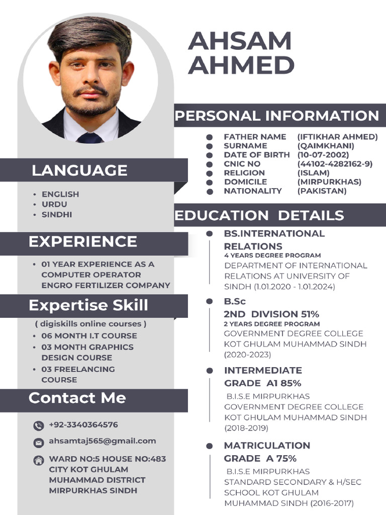 Ahsam Resume | PDF