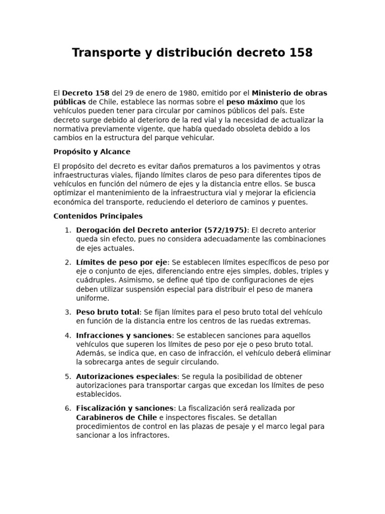 Decreto 158 | PDF