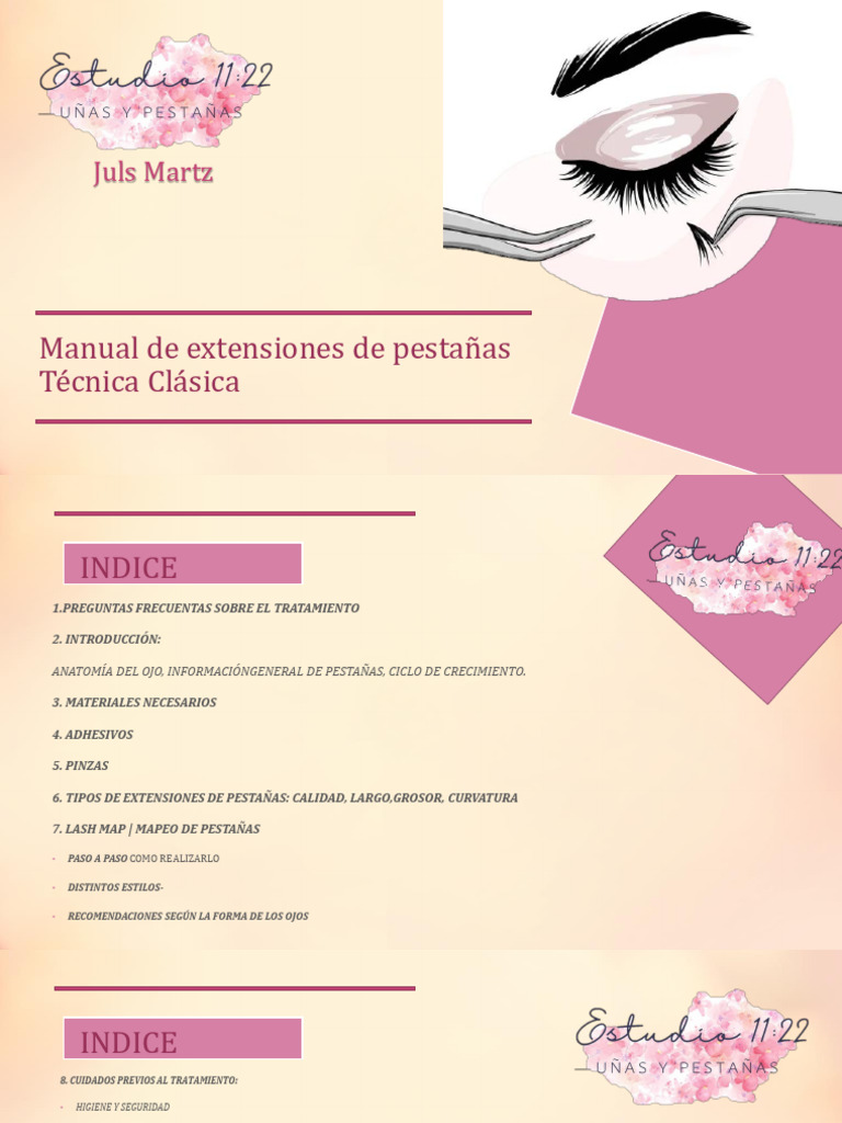 Manual Completo de Extensiones de Pestañas | PDF | Alergia ...
